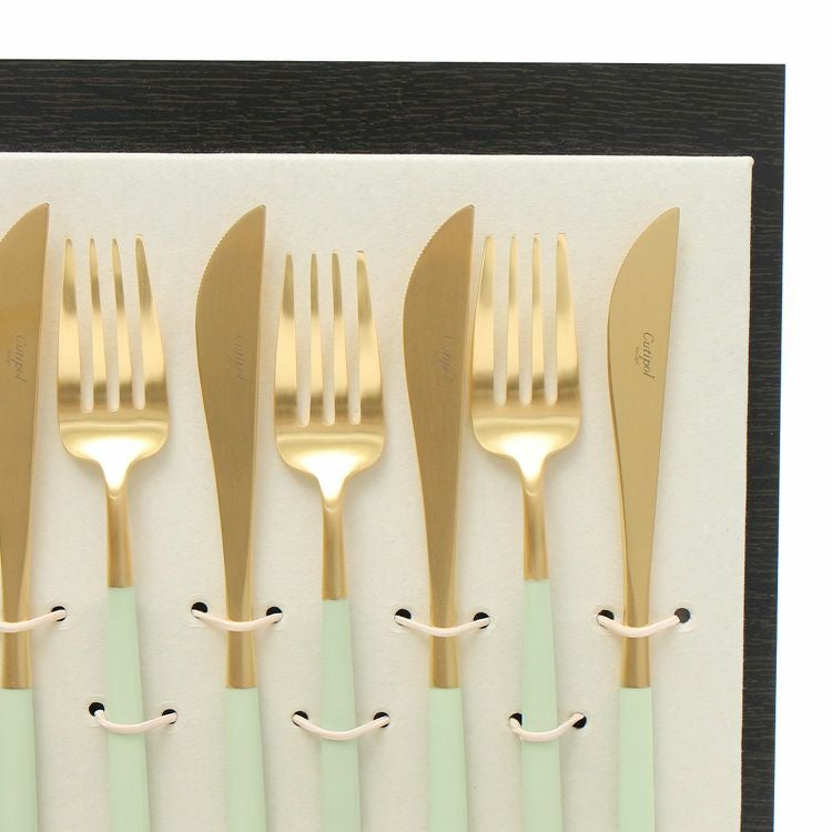 クチポール（Cutipol） ゴア/GOA セラドンマットゴールド ディナー24点セット