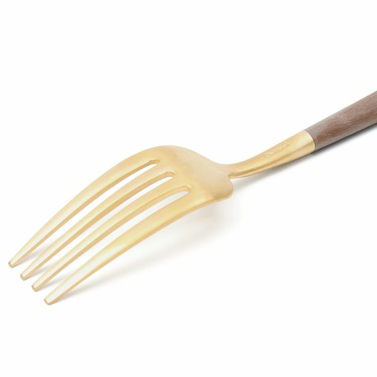 クチポール（Cutipol） ゴア/GOA ブラウンマットゴールド デザートフォーク [ネコポス対応可(18点まで)]