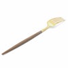 クチポール（Cutipol） ゴア/GOA ブラウンマットゴールド デザートフォーク [ネコポス対応可(18点まで)]