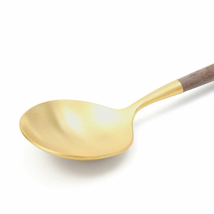 クチポール（Cutipol） ゴア/GOA ブラウンマットゴールド デザートスプーン [ネコポス対応可(18点まで)]