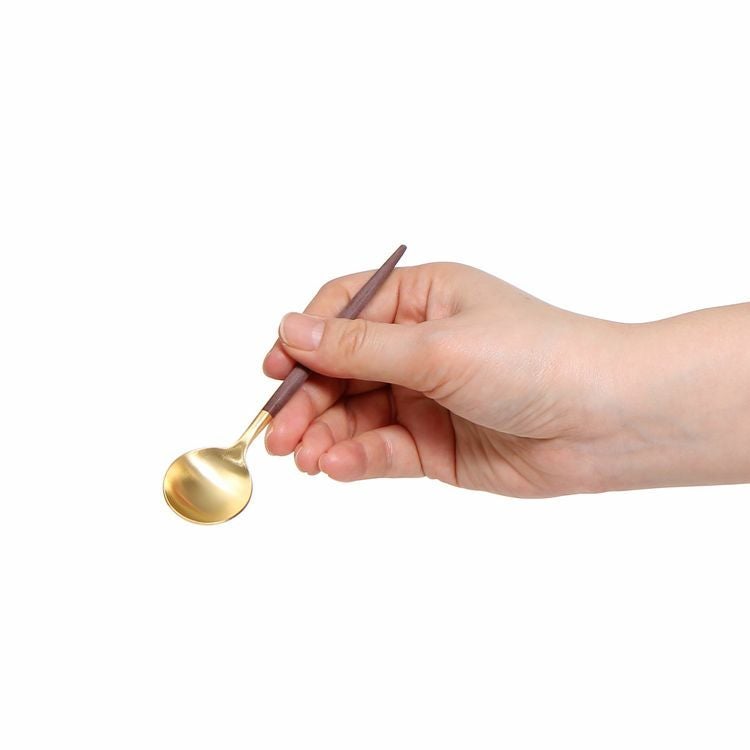 クチポール（Cutipol） ゴア/GOA ブラウンマットゴールド コーヒー/ティースプーン [ネコポス対応可(18点まで)]