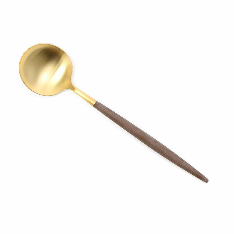 クチポール（Cutipol） ゴア/GOA ブラウンマットゴールド ディナー3点セット [ネコポス対応可(6セットまで)]