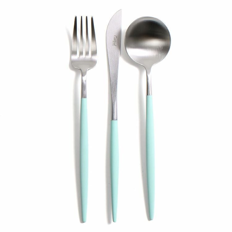 クチポール（Cutipol） ゴア/GOA ターコイズ ディナー3点セット [ネコポス対応可(6セットまで)]