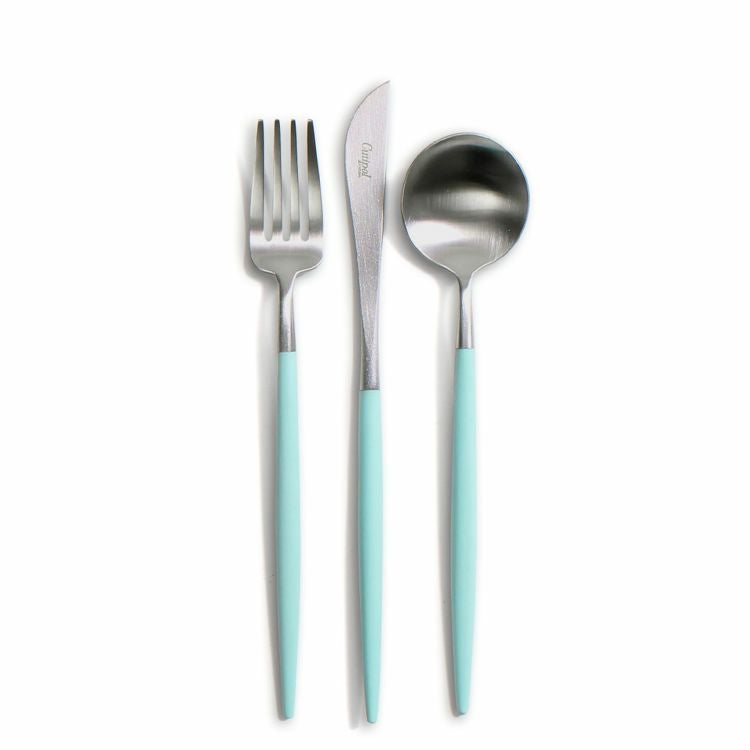 クチポール（Cutipol） ゴア/GOA ターコイズ デザート3点セット [ネコポス対応可(6セットまで)]