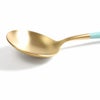 クチポール（Cutipol） ゴア/GOA ターコイズマットゴールド ディナースプーン [ネコポス対応可(18点まで)]