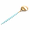 クチポール（Cutipol） ゴア/GOA ターコイズマットゴールド ディナースプーン [ネコポス対応可(18点まで)]