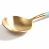 クチポール（Cutipol） ゴア/GOA ターコイズマットゴールド デザートスプーン [ネコポス対応可(18点まで)]