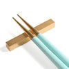 クチポール（Cutipol） ゴア/GOA ターコイズマットゴールド 箸 + 箸置きセット [ネコポス対応可(15セットまで)]