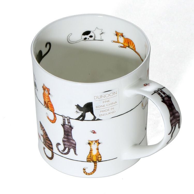 ダヌーン（Dunoon） マグカップ ORKNEY 電線で待ち合わせだニャン LIVE WIRES CAT