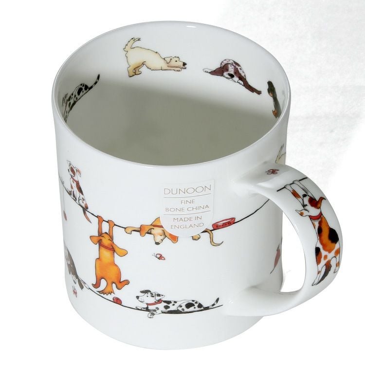 ダヌーン（Dunoon） マグカップ ORKNEY 電線で待ち合わせだワン！ LIVE WIRES DOG