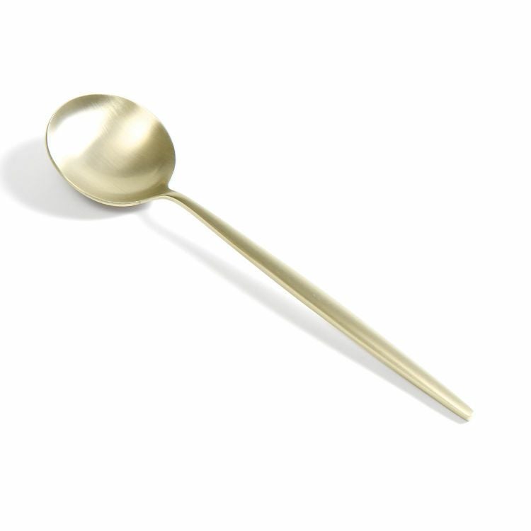 クチポール（Cutipol） ムーンマット/MOON MATT シャンパンゴールド ディナースプーン [ネコポス対応可(18点まで)]