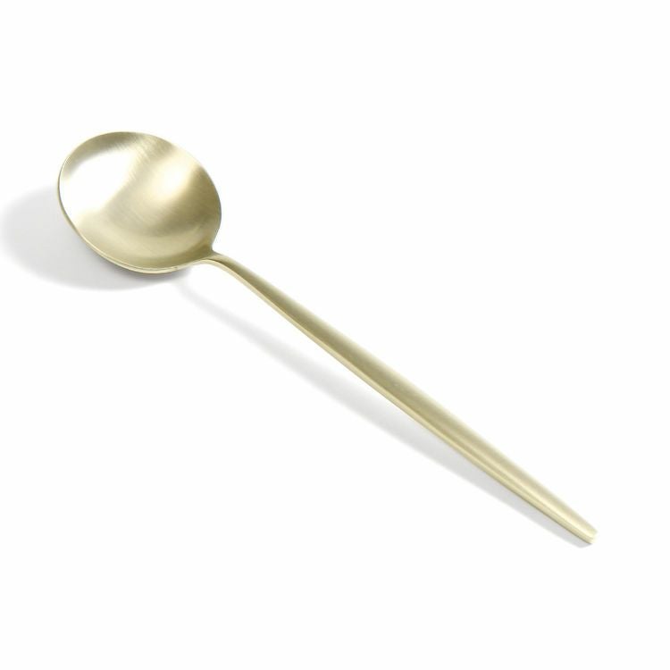 ＜4点セット＞クチポール（Cutipol） ムーンマット/MOON MATT シャンパンゴールド ディナー3点＆カトラリーレスト1点 [ネコポス対応可(4セットまで)]