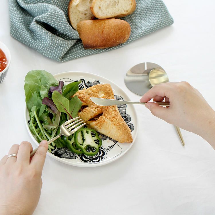 クチポール（Cutipol） ムーンマット/MOON MATT シャンパンゴールド デザート8点セット 化粧箱付