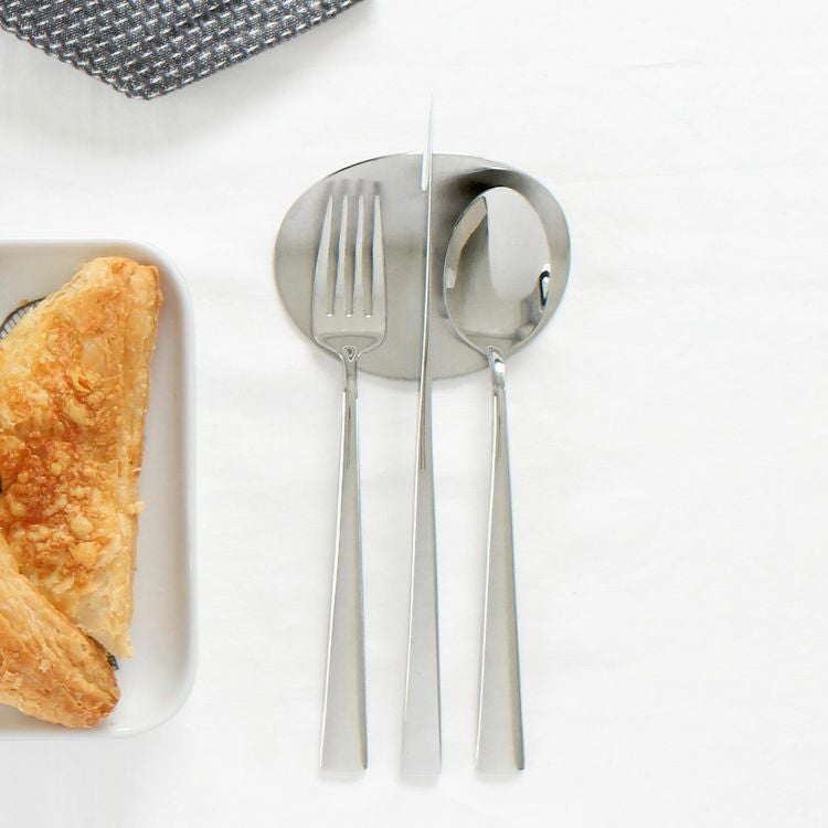 ＜4点セット＞クチポール（Cutipol） デュナ/DUNA ミラー デザート3点＆カトラリーレスト1点 [ネコポス対応可(4セットまで)]