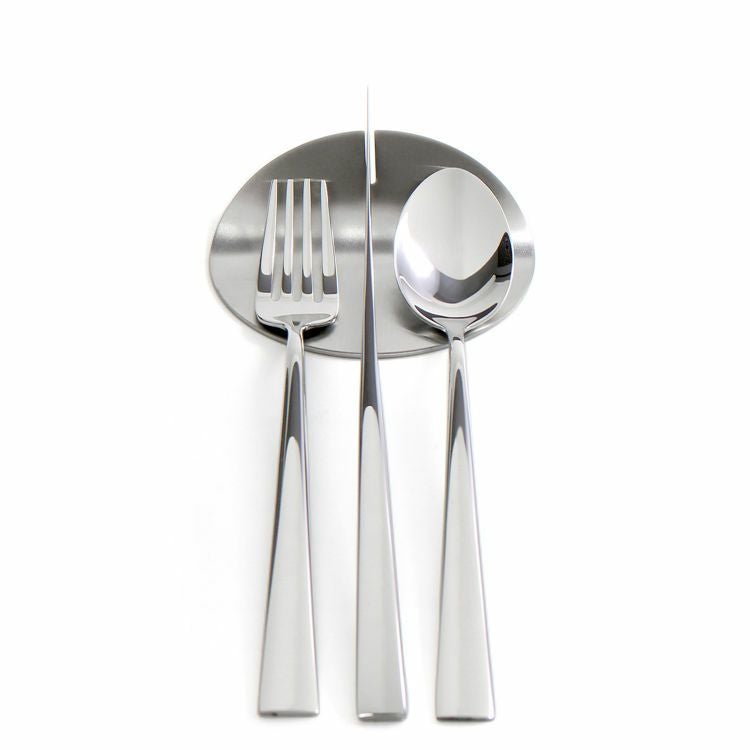 ＜4点セット＞クチポール（Cutipol） デュナ/DUNA ミラー デザート3点＆カトラリーレスト1点 [ネコポス対応可(4セットまで)]