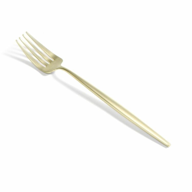 ＜4点セット＞クチポール（Cutipol） ムーンマット/MOON MATT シャンパンゴールド ディナー3点＆カトラリーレストゴールド 1点 [ネコポス対応可(4セットまで)]