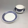 グスタフスベリ（Gustavsberg） アダム/Adam ティーカップ＆ソーサー + プレート 18cm 【復刻版】