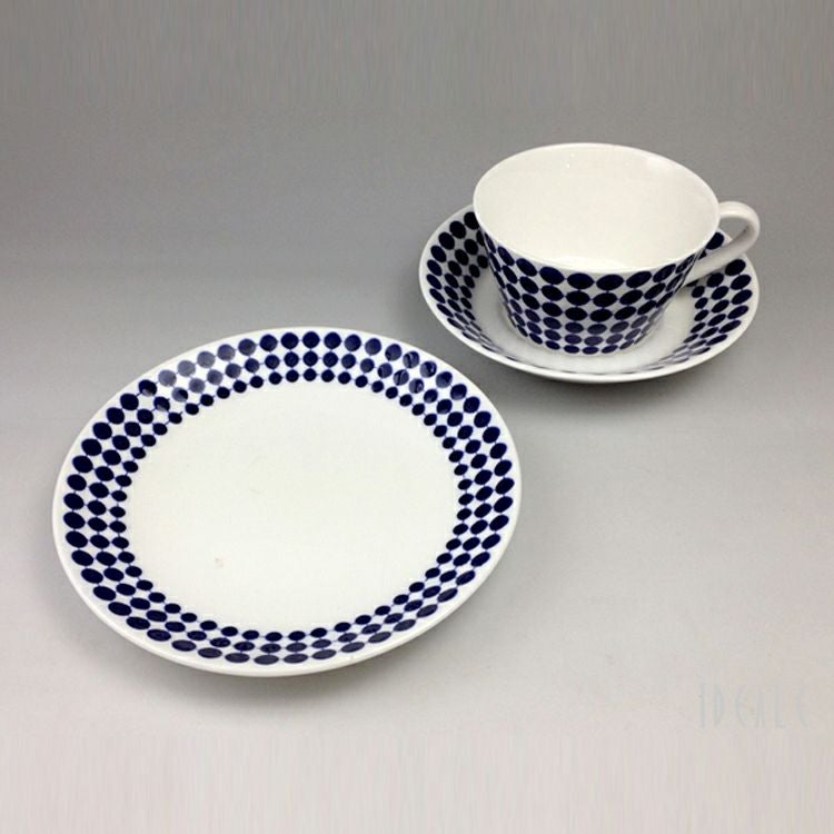 グスタフスベリ（Gustavsberg） アダム/Adam ティーカップ＆ソーサー + プレート 18cm 【復刻版】