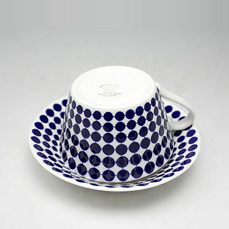 グスタフスベリ（Gustavsberg） アダム/Adam ティーカップ＆ソーサー + プレート 18cm 【復刻版】