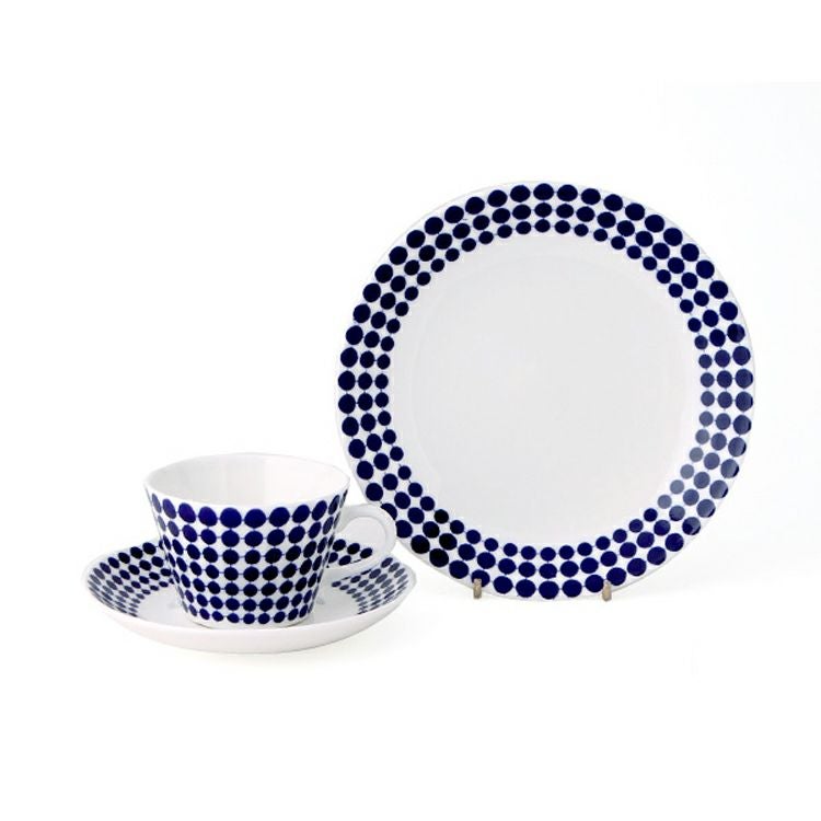 グスタフスベリ（Gustavsberg） アダム/Adam コーヒーカップ＆ソーサー + プレート 18cm 【復刻版】