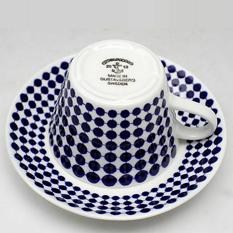 グスタフスベリ（Gustavsberg） アダム/Adam コーヒーカップ＆ソーサー + プレート 18cm 【復刻版】