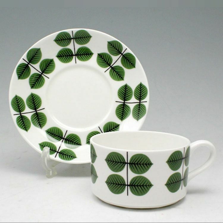 グスタフスベリ（Gustavsberg） ベルソ/Bersa コーヒーカップ＆ソーサー + プレート 18cm 【復刻版】