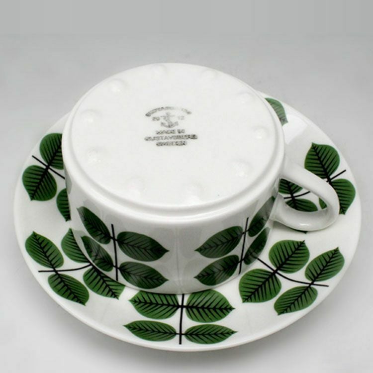 グスタフスベリ（Gustavsberg） ベルソ/Bersa コーヒーカップ＆ソーサー + プレート 18cm 【復刻版】