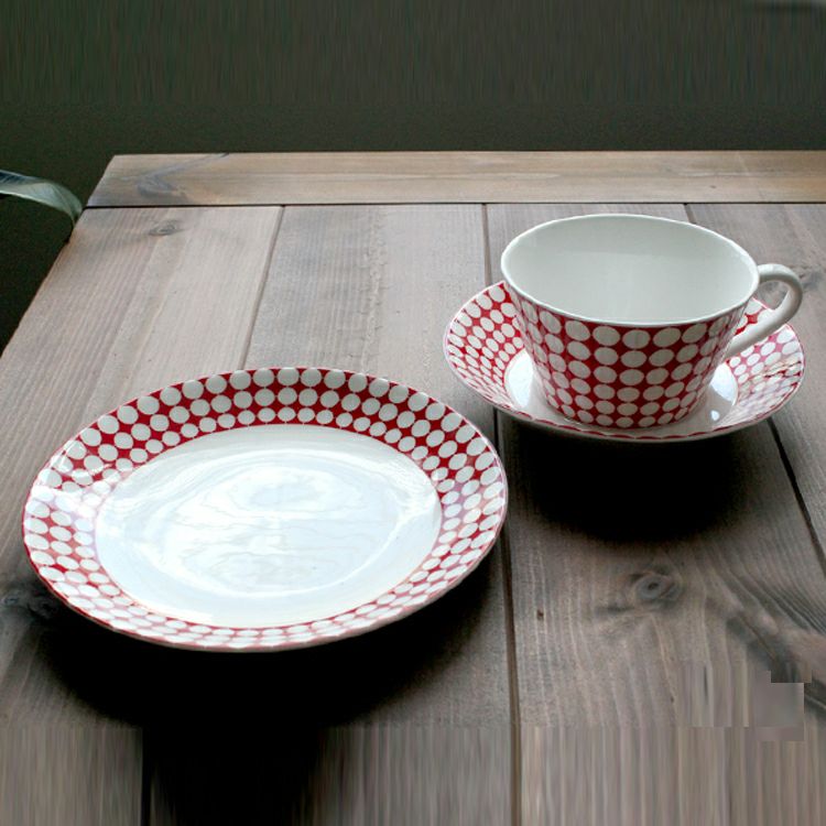 グスタフスベリ（Gustavsberg） エヴァ/Eva ティーカップ＆ソーサー + プレート18cm 【復刻版】