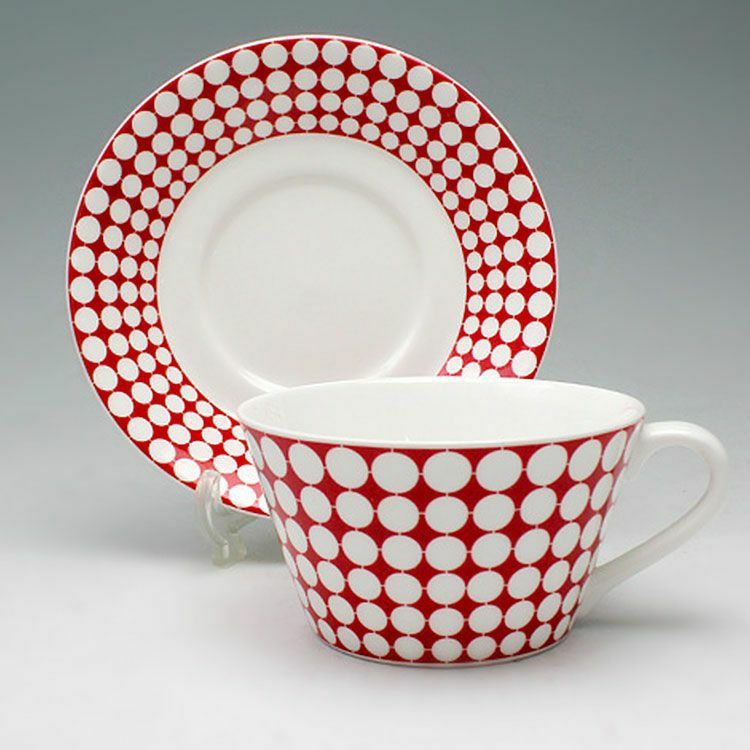 グスタフスベリ（Gustavsberg） エヴァ/Eva ティーカップ＆ソーサー + プレート18cm 【復刻版】