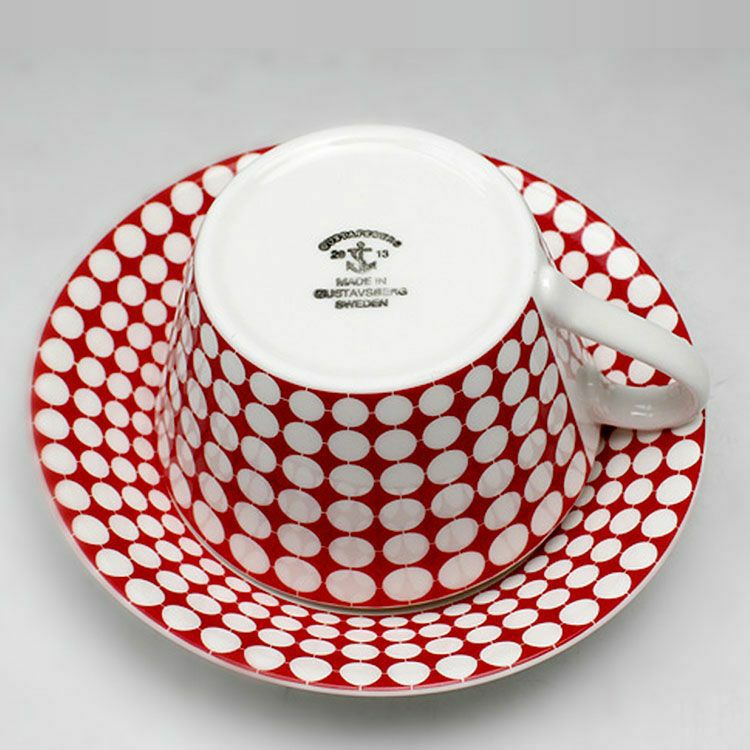 グスタフスベリ（Gustavsberg） エヴァ/Eva ティーカップ＆ソーサー + プレート18cm 【復刻版】