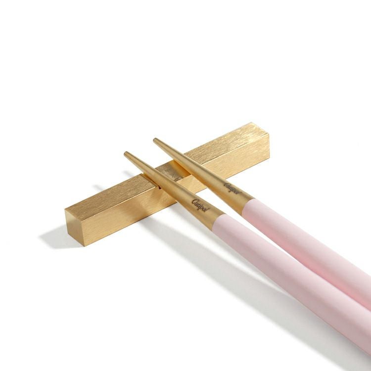 クチポール（Cutipol） ゴア/GOA ピンクマットゴールド 箸 + 箸置きセット [ネコポス対応可(15セットまで)]