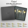 クチポール（Cutipol） GOA/ゴア マットゴールド デザート6点セット（デザートナイフ・デザートフォーク・デザートスプーン） ギフトボックス入り