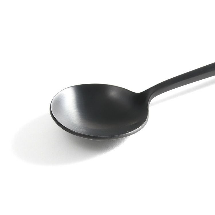 クチポール（Cutipol） ムーンマット/MOON MATT ブラック ロングドリンクスプーン [ネコポス対応可(18点まで)]