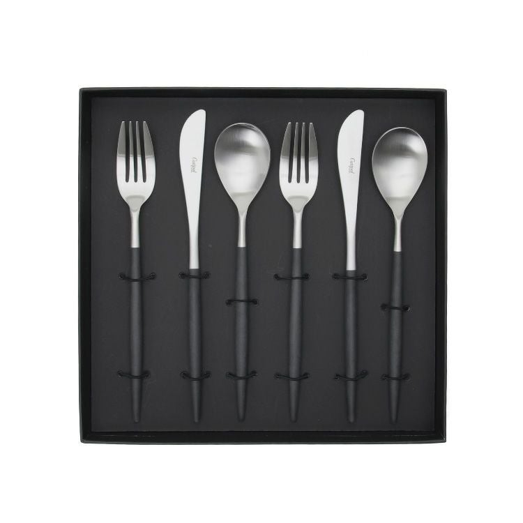 クチポール（Cutipol） ミオ/MIO ブラック ディナー6点セット 化粧箱付