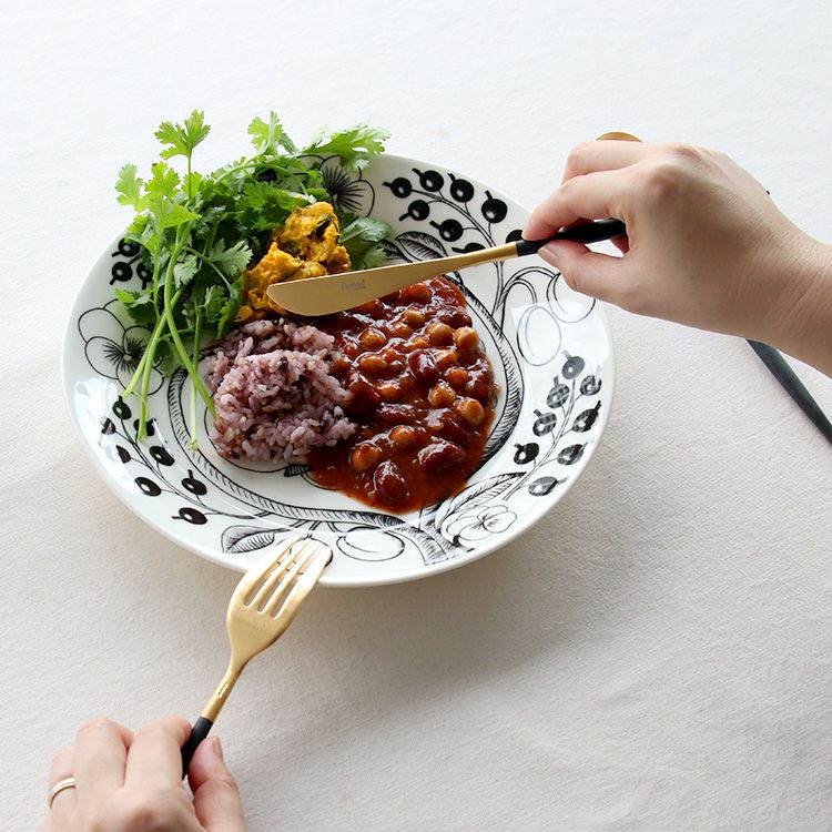 クチポール（Cutipol） ミオ/MIO ブラックマットゴールド ディナーナイフ [ネコポス対応可(18点まで)]