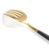 クチポール（Cutipol） ミオ/MIO ブラックマットゴールド ディナーフォーク [ネコポス対応可(18点まで)]