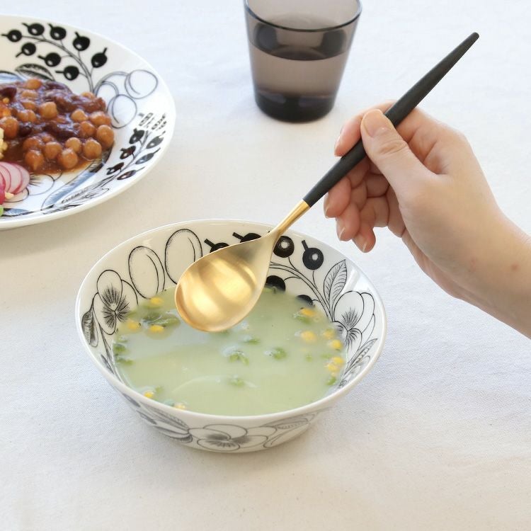 クチポール（Cutipol） ミオ/MIO ブラックマットゴールド ディナースプーン [ネコポス対応可(18点まで)]