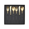 クチポール（Cutipol） ミオ/MIO ブラックマットゴールド ディナー6点セット 化粧箱付
