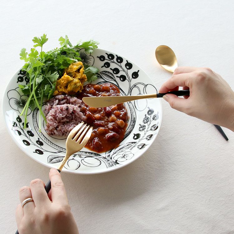 クチポール（Cutipol） ミオ/MIO ブラックマットゴールド ディナー6点セット 化粧箱付