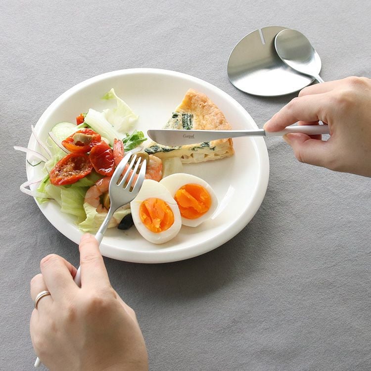 クチポール（Cutipol） ミオ/MIO ホワイト デザート3点＆カトラリーレスト1点 [ネコポス対応可(4セットまで)]