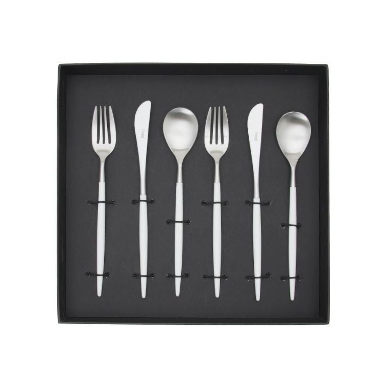 クチポール（Cutipol） ミオ/MIO ホワイト デザート6点セット 化粧箱付