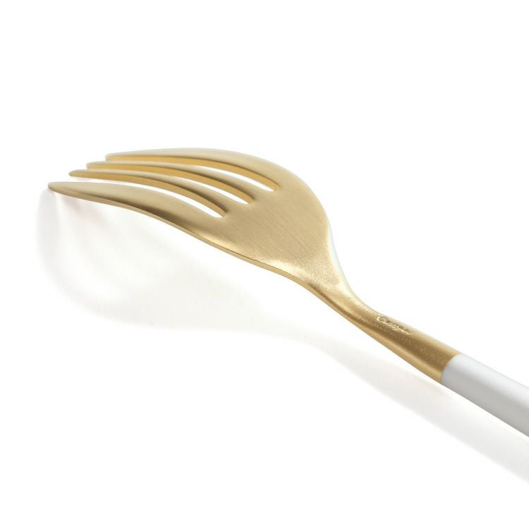 クチポール（Cutipol） ミオ/MIO ホワイトマットゴールド デザートフォーク [ネコポス対応可(18点まで)]