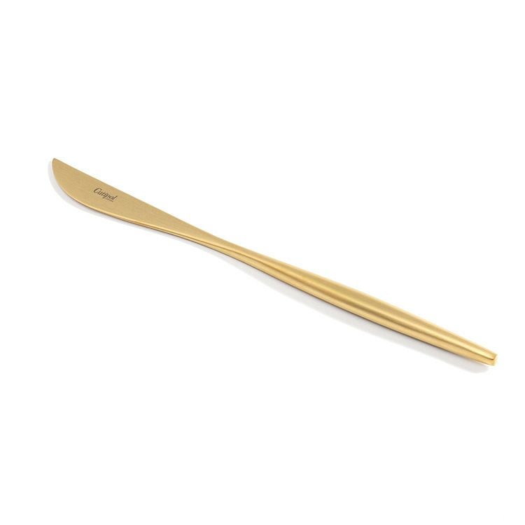 ＜4点セット＞クチポール（Cutipol） ムーンマット/MOON MATT ゴールド ディナー3点＆カトラリーレストゴールド1点 [ネコポス対応可(4セットまで)]