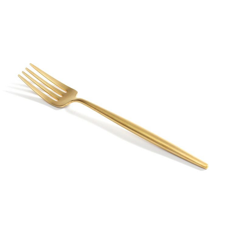 ＜4点セット＞クチポール（Cutipol） ムーンマット/MOON MATT ゴールド デザート3点＆カトラリーレストゴールド1点 [ネコポス対応可(4セットまで)]