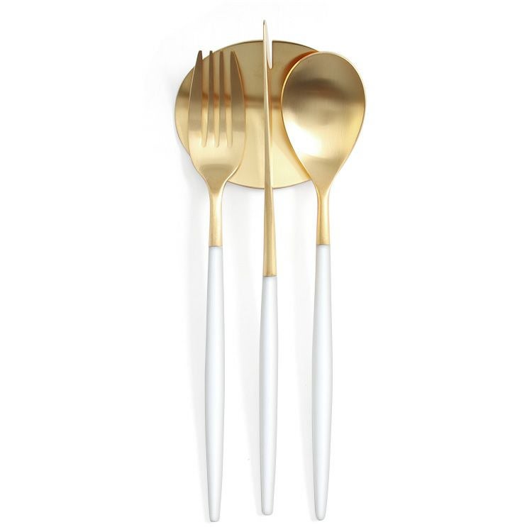 クチポール（Cutipol） ミオ/MIO ホワイトマットゴールド ディナー8点セット 化粧箱付