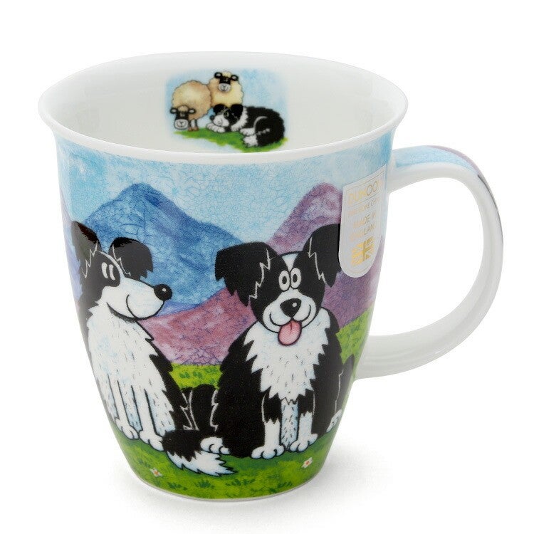 ダヌーン（Dunoon） マグカップ NEVIS 高原で一休み コリー HIGHLAND ANIMALS COLLIE