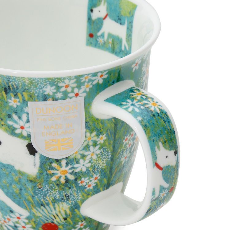 ダヌーン（Dunoon） マグカップ NEVIS お花畑のわんこ FIDO