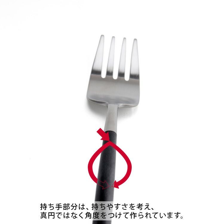 クチポール（Cutipol） ナウ/NAU ブラック ディナーフォーク [ネコポス対応可(18点まで)]