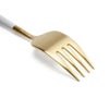 クチポール（Cutipol） ナウ/NAU ホワイトマットゴールド ディナーフォーク [ネコポス対応可(18点まで)]