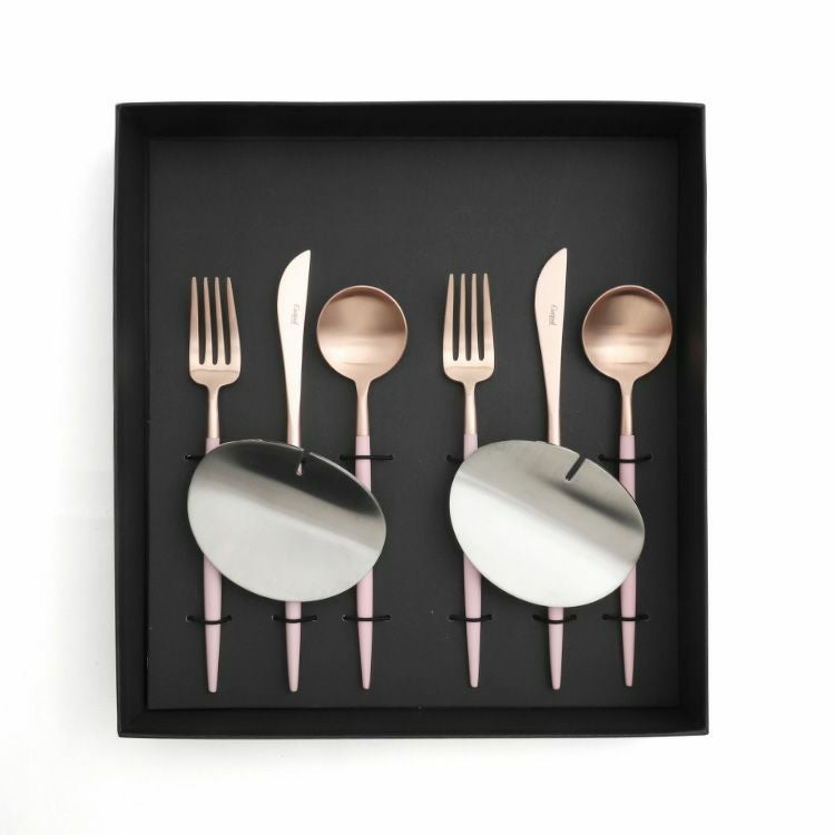 クチポール（Cutipol） ゴア/GOA ピンクマットローズゴールド デザート8点セット 化粧箱付